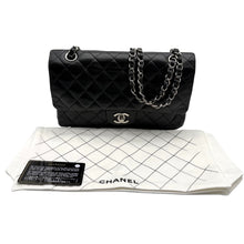 Carica l'immagine nel visualizzatore di Gallery, Borsa Classica Double Flap in Pelle Nera