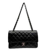 Carica l'immagine nel visualizzatore di Gallery, Borsa Classica Double Flap in Pelle Nera