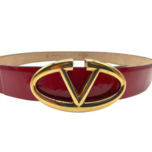 Upload the image to the Gallery viewer, Cintura in Pelle Verniciata Rossa