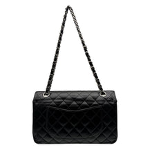 Carica l'immagine nel visualizzatore di Gallery, Borsa Classica Double Flap in Pelle Nera