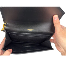 Carica l'immagine nel visualizzatore di Gallery, Pochette Envelope in Pelle Nera