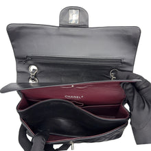 Carica l'immagine nel visualizzatore di Gallery, Borsa Classica Double Flap in Pelle Nera