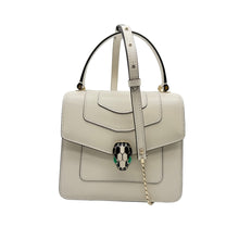 Carica l'immagine nel visualizzatore di Gallery, Borsa Serpenti Forever in Pelle Bianca