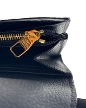 Carica l'immagine nel visualizzatore di Gallery, Portafoglio Sarah in Pelle Nero