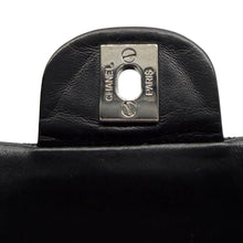 Carica l'immagine nel visualizzatore di Gallery, Borsa Classica Double Flap in Pelle Nera