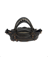 Carica l'immagine nel visualizzatore di Gallery, City Bag in Pelle Grigio Scuro