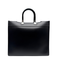 Carica l'immagine nel visualizzatore di Gallery, Borsa Sunshine in Pelle Nera