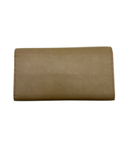 Upload the image to the Gallery viewer, Portafoglio Metallic Edge Continental in Pelle Beige