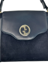 Carica l'immagine nel visualizzatore di Gallery, Borsa a Spalla in Velluto Blu