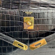 Carica l'immagine nel visualizzatore di Gallery, Kelly 35 vintage in pelle di coccodrillo