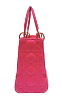 Carica l'immagine nel visualizzatore di Gallery, Borsa Lady Dior Media in Pelle Rosa