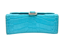 Upload the image to the Gallery viewer, Borsa Hourglass XS in Pelle Blu