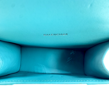 Upload the image to the Gallery viewer, Borsa Hourglass XS in Pelle Blu
