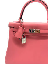 Upload the image to the Gallery viewer, Kelly 25 in Pelle Swift Rose D’ètè