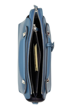 Upload the image to the Gallery viewer, Borsa By The Way in Pelle Azzurra