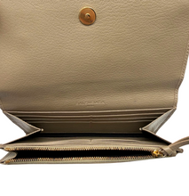 Upload the image to the Gallery viewer, Portafoglio Metallic Edge Continental in Pelle Beige