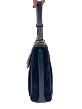 Carica l'immagine nel visualizzatore di Gallery, Borsa a Spalla in Velluto Blu