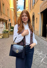 Carica l'immagine nel visualizzatore di Gallery, Borsa a Spalla in Velluto Blu