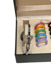 Upload the image to the Gallery viewer, Vintage watch with interchangeable circles