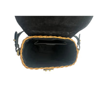 Carica l'immagine nel visualizzatore di Gallery, Borsa a spalla in midollino e pelle