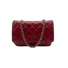 Carica l'immagine nel visualizzatore di Gallery, Wallet on Chain in Pelle di Agnello Bordeaux
