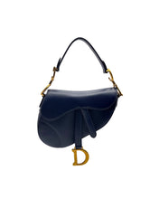 Upload the image to the Gallery viewer, Mini Saddle in Blue Leather
