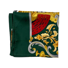 Carica l&#39;immagine nel visualizzatore di Gallery, Green Hermes Silk Scarf
