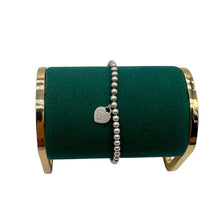 Upload the image to the Gallery viewer, Bracciale Bead Heart Tag Tiffany Blue
