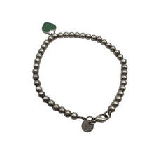 Upload the image to the Gallery viewer, Bracciale Bead Heart Tag Tiffany Blue
