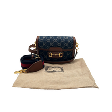 Upload the image to the Gallery viewer, Horsebit denim bag

