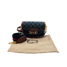 Upload the image to the Gallery viewer, Borsa Horsebit in denim
