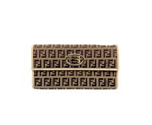 Upload the image to the Gallery viewer, Portafoglio in Tela Monogramma FF
