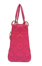 Carica l'immagine nel visualizzatore di Gallery, Borsa Lady Dior Media in Pelle Rosa  

