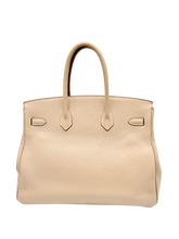 Carica l'immagine nel visualizzatore di Gallery, Birkin 35 in Pelle Togo Gris Tourterelle  
