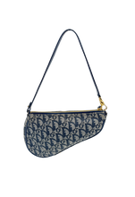 Upload the image to the Gallery viewer, Saddle in Tela Jacquard Blu
