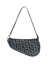 Upload the image to the Gallery viewer, Saddle in Tela Jacquard Blu
