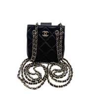 Upload the image to the Gallery viewer, Micro Pochette in Pelle Nera
