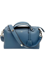 Upload the image to the Gallery viewer, Borsa By The Way in Pelle Azzurra
