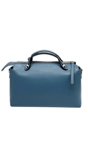 Upload the image to the Gallery viewer, Borsa By The Way in Pelle Azzurra
