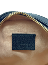 Upload the image to the Gallery viewer, Round Camera Bag in Black Leather
