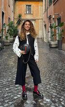 Upload the image to the Gallery viewer, Round Camera Bag in Black Leather
