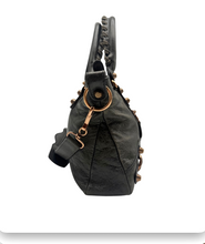 Carica l'immagine nel visualizzatore di Gallery, City Bag in Pelle Grigio Scuro
