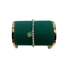 Upload the image to the Gallery viewer, Bracciale Bead Heart Tag Tiffany Blue
