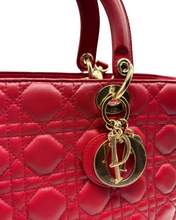Carica l&#39;immagine nel visualizzatore di Gallery, Lady Dior in Pelle Rossa
