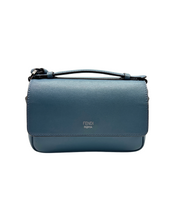 Carica l&#39;immagine nel visualizzatore di Gallery, Double Micro Baguette in Pelle Azzurra
