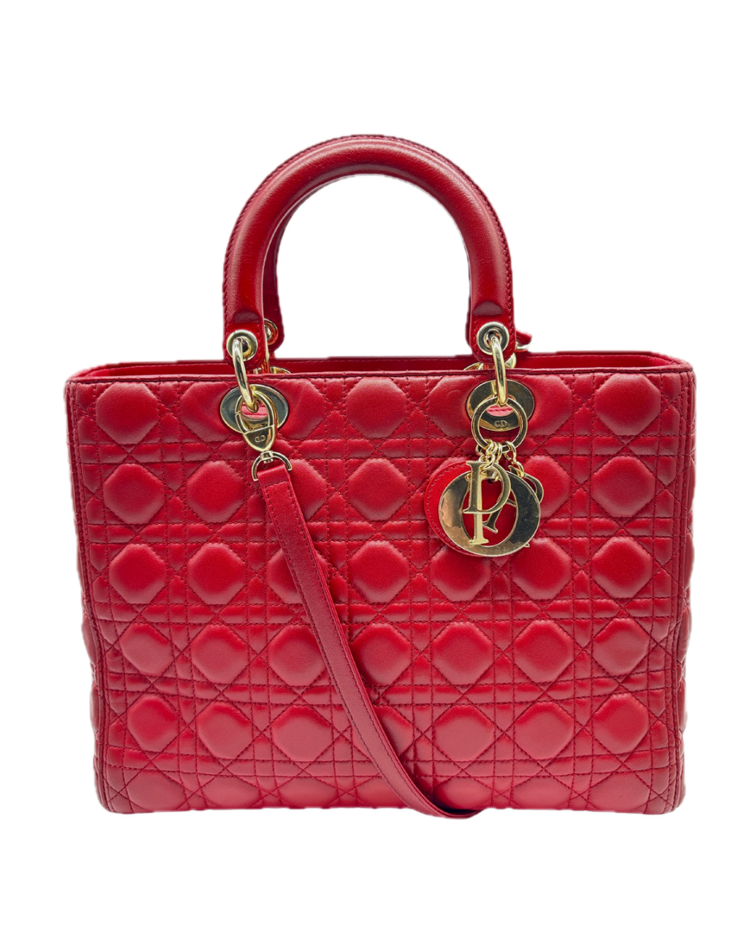 Lady Dior in Pelle Rossa