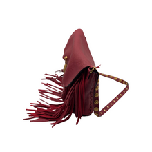 Upload the image to the Gallery viewer, Scarab Fringe Leather Bag
