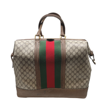 Upload the image to the Gallery viewer, Vintage ribbon gg travel bag

