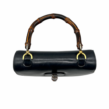 Carica l&#39;immagine nel visualizzatore di Gallery, Borsa con manico in bamboo vintage
