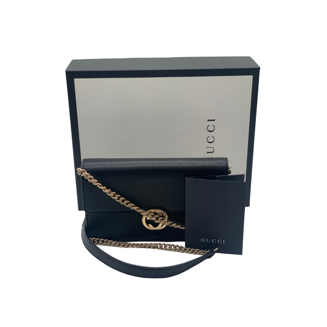 Borsa a tracolla GG in pelle